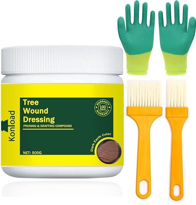 Tree Wound Sealer-500g Tree Wound Dressing for Damaged Trees Pruning Sealer. Bonsai Cutting Paste Tree Trunk Paint Protection Grafting Wax for Effective Tree Wound Repair-Brown