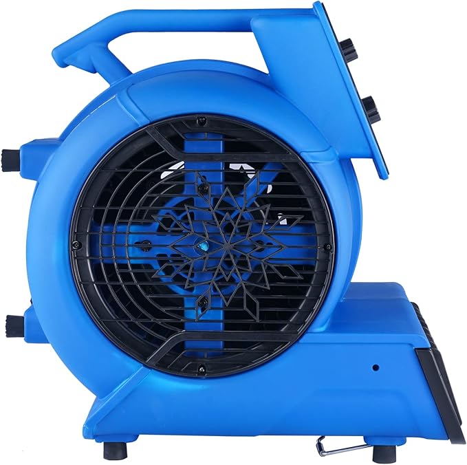 VEVOR Air Mover, 1/2 HP 2600 CFM Carpet Dryer for Cooling and Ventilating, Portable Floor Blower Fan with 4 Blowing Angles and Time Function, for Janitorial, Home, Commercial Use