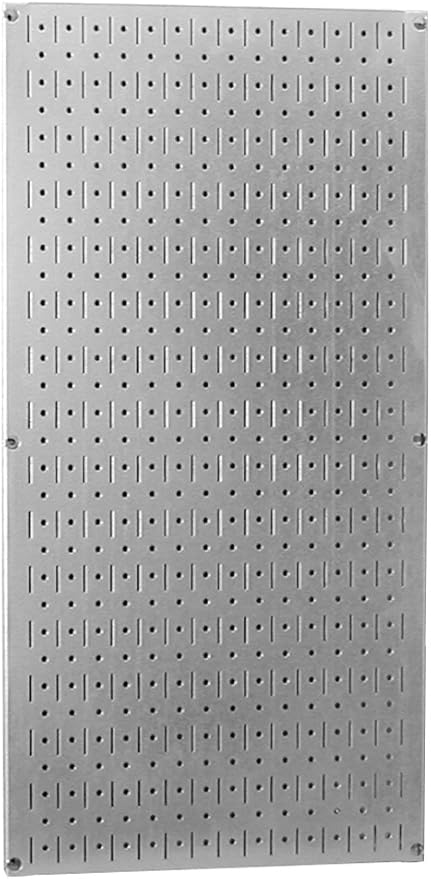 Wall Control Pegboard 32in x 16in Galvanized Metal Pegboard Tool Board Panel