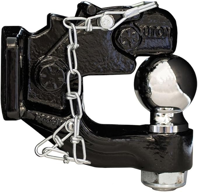Buyers Products BH81780 8-Ton Combination Hitch, 1-7/8 Inch Ball, 12000 MGTW, Easily Hook W/Coupler Or Lunette Eye