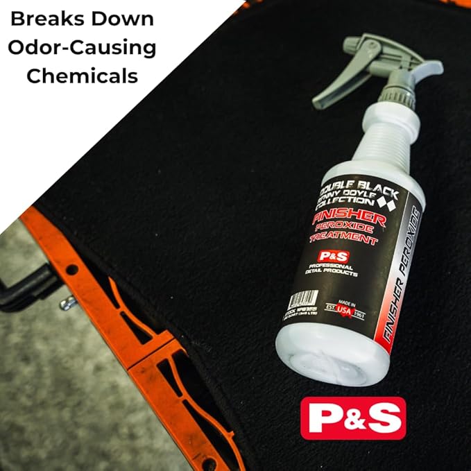 P & S PROFESSIONAL DETAIL PRODUCTS Finisher Peroxide Treatment – Odor & Stain Eliminator, Breaks Down Organic Residue, Reduces Re-Soiling, No Chemical Residue - 1 Gallon
