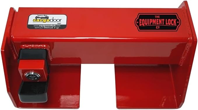 Equipment Lock Heavy Duty Cargo Door Lock - Powder Coated Steel Shipping Container & Semi Trailer Door Security - Semi Truck Accessories (Keyed Differently)
