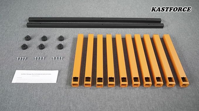 KF1005 Lumber Storage Rack 5-Level System 110lbs (50kg) per Level Lumber Rack with Durable Sheet Metal Screws