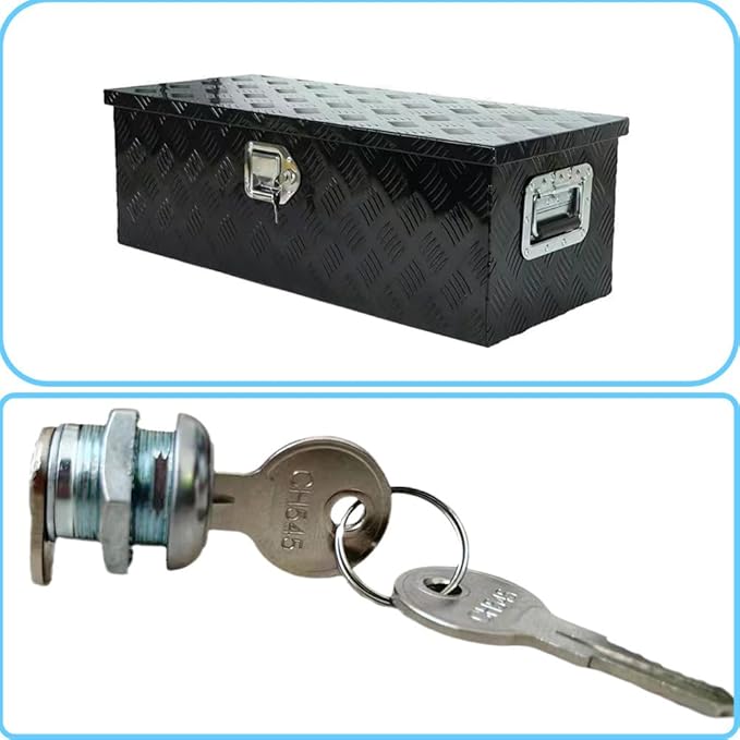 2Pcs Truck Tool Box Lock with Keys - Replacement Pickup Toolbox Lock Cylinder for Latch,5/8" Cylinder for Truck Toolbox Handle Latch,Include 2pcs Cam Lock Dust Cover