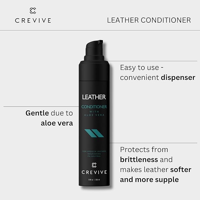 Car Leather Cleaner and Conditioner, Premium All-in-One Leather Care Kit for Car Seats and Interior