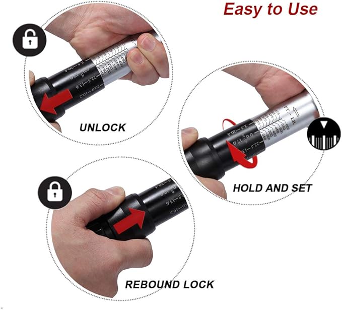 3/4-inch Drive Click Torque Wrench Dual-Direction Adjustable Torque Wrench Set with Buckle with Screwdriver (100-600ft.lb / 135-815Nm)