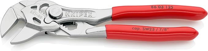 KNIPEX Tools 86 03 125, 5-Inch Mini Pliers Wrench