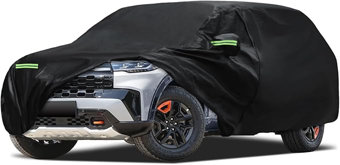 Car Cover Custom Fit for Ford Explorer 1995-2026, Migaven Waterproof Full Exterior Cover Sun Rain Protection with Door Zipper and Cotton Lining