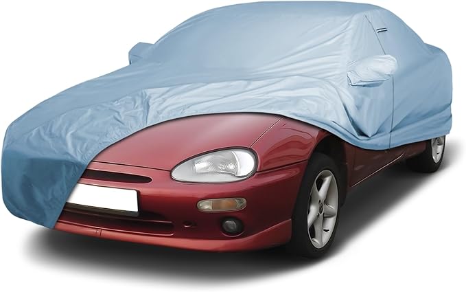 iCarCover Premium Car Cover for 1992-1998 Mazda MX-3 Heavy Duty Waterproof All-Weather Automobiles Custom Fit Indoor Outdoor UV Snow Protection Covers with Straps and Bag