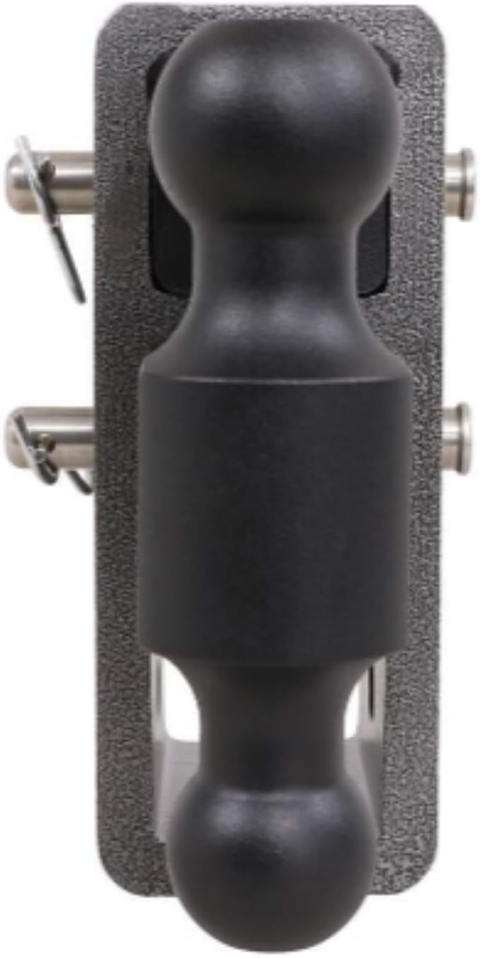 GEN-Y Hitch Tow Hitch for 2.5" Receiver - 6" Drop/Rise with 3 Adjustable Positions, Includes Dual Ball Mount, Pintle Lock and Locking Pins, 21,000 lbs Towing Capacity, 3,000 lbs Tongue Weight, Silver