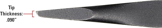 Mayhew Tools 60141 Dominator Screwdriver Pry Bar, 12" Straight, Black Oxide Finish