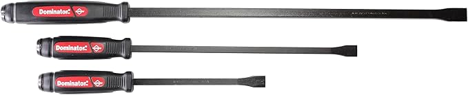 Mayhew Tools 61354 Dominator Pry Bar Set, 3-Piece Straight, Black Oxide Finish