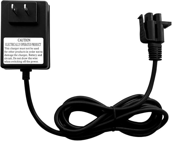 FLHFULIHUA 24 Volt Kids Ride On Car Charger for Yamaha Grizzly Grave Digger Monster Truck Toys 24V Replacement Battery Charger Children Electric Car