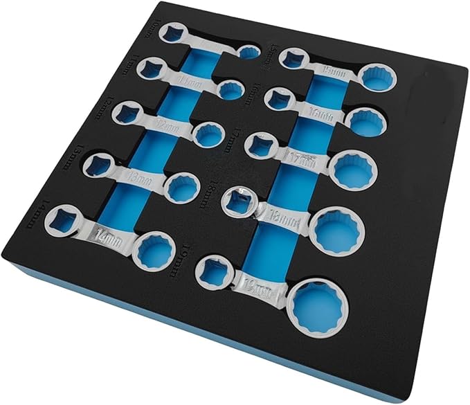10-Piece Metric 12-Point Box End Torque Adapter Extension Set –Torque Wrench Extension Adapter 10mm, 11mm, 12mm, 13mm, 14mm, 15mm, 16mm, 17mm, 18mm, and 19mm