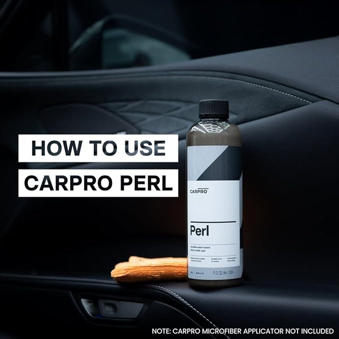CARPRO PERL Plastic & Rubber Protectant - [Plastic, Engine, Rubber, Leather] - Concentrated Tire Dressing, Water Based UV Protection, Satin Finish - 500ml (17oz)