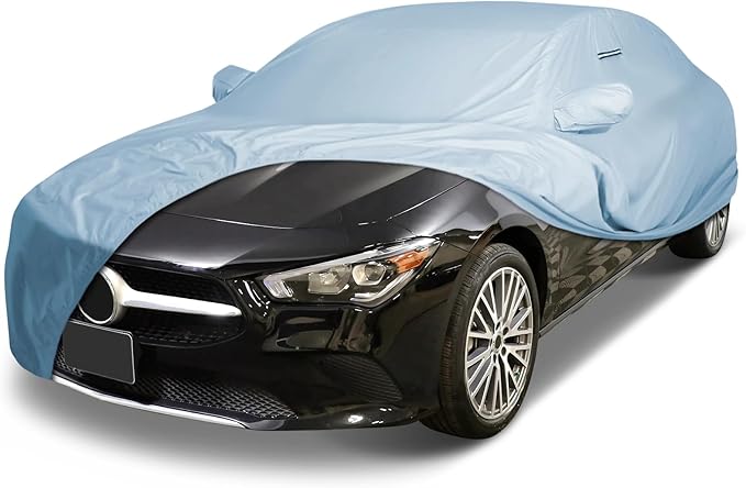 iCarCover Premium Car Cover for 2014-2026 Mercedes-Benz CLA-Class Heavy Duty Waterproof All-Weather Automobiles Custom Fit Indoor Outdoor UV Snow Protection Covers with Straps and Bag
