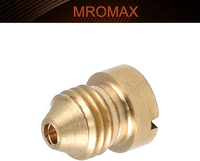 MroMax 1.4 mm Foam Cannon Orifice Nozzle Tips Brass Universal Thread Nozzle Tips 1Pcs Yellow