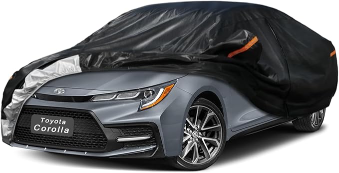 7 Layer Car Cover Custom Fit Toyota Corolla (2006-2025) Waterproof All Weather, Heavy Duty Outdoor Snow Sun Rain Uv Protection (Ships from US Warehouse, Delivery 3-8 Days)