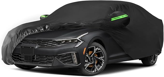 Proadsy Car Cover Custom Fit for 2021-2025 2026 Kia K5, Waterproof All Weather for Automobiles, Full Exterior Cover Rain Snow Sun Protector Indoor Outdoor Car Cover