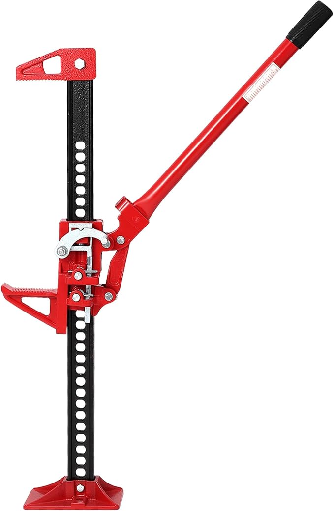 GarveeTech 33" Farm Jack, 3 Ton Capacity Ratcheting Off Road, Utility Heavy-Duty F-arm J-ack for Tractor, Truck, SUV, Lift Height 5.12-25.39 inches