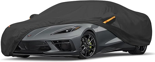 UV Protection Car Cover Windproof Dustproof Scratch Resistant Outdoor Universal Full Car Covers (5-Coupe Car Cover, C6-Fit Coupe/Cabrio-Length 204-217 inch)