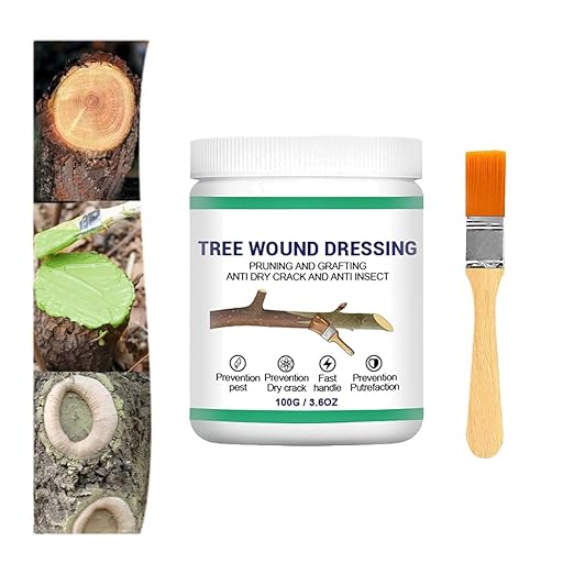 Tree Pruning Sealer,Tree Wound Sealer,Grafting Wax,Tree-bark Wound Repair,Tree Paint Protection,TreeSealer After Cutting,TreeWound Pruning Sealer with Brush (1)