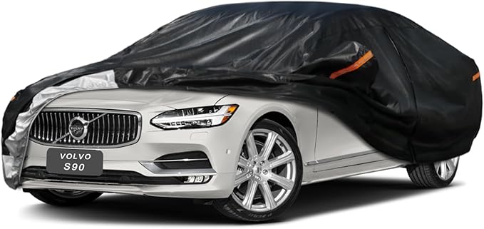 7 Layer Car Cover Custom Fit Volvo S90 (2016-2025) Waterproof All Weather, Heavy Duty Outdoor Snow Sun Rain Uv Protection (Ships from US Warehouse, Delivery 3-8 Days)