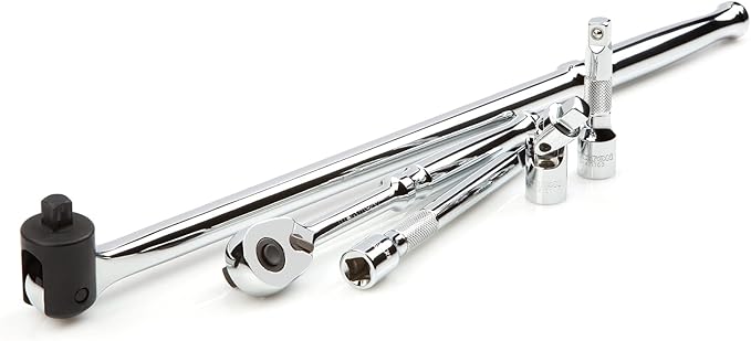 TEKTON 3/8 Inch Drive 6-Point Socket and Ratchet Set, 73-Piece (1/4-1 in., 6-24 mm) | SKT15311