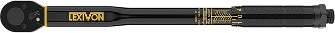 LEXIVON 3/8-Inch Drive Click Torque Wrench 10~80 Ft-Lb/13.6~108.5 Nm (LX-182)