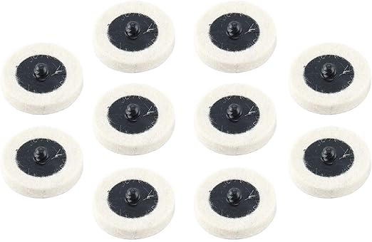 8MILELAKE Disc Buffing Polishing Wheel Pads 10pc fit for Roloc Style 2inches Polishing Wheel