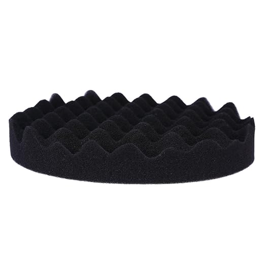 7inch(180mm) Car Sponge Buffing Pad Soft Wave Foam Pad Polishing Sponge Pads Kit for Car Polisher-4Pack