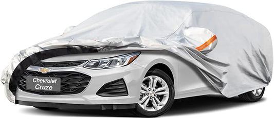 6 Layer Car Cover Custom Fit Chevrolet Cruze (2009-2025) Waterproof All Weather, Heavy Duty Outdoor Snow Sun Rain Uv Protection (Ships from US Warehouse, Delivery 3-8 Days)