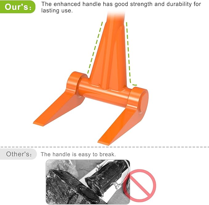 110 Degree Pallet Buster, 48'' All-Steel Handle Deck Board Removal Tool, Durable Pallet Breaker, Multifunctional Pallet Pry Bar for Efficient Board Removal and Lift Heavy Objects