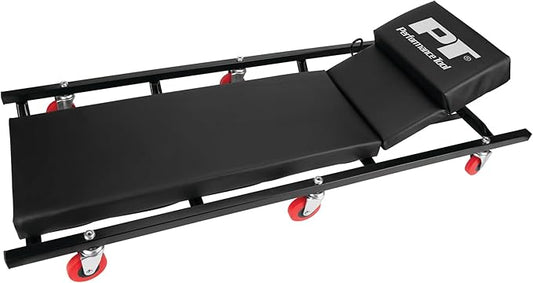 Performance Tool W85005 40-Inch 6-Caster Rolling Shop Creeper with Adjustable Cushioned Headrest