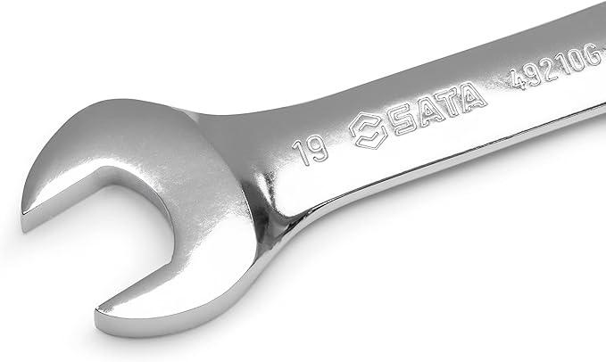 SATA 10 Piece 12 Point Stubby Wrench Set | Metric Sizes 10mm - 19mm| Off Corner Loading | ST08418G