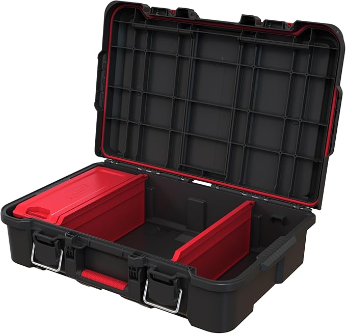Keter Stack & Roll Heavy Duty DIY Power Tool Storage Case (253382)