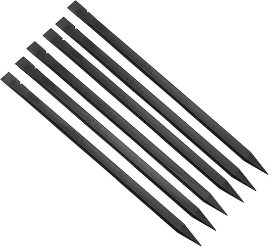 6pcs Crowbar Plastic Spudger Stick Lever Tools Opening Tools for iPhone Screen Repair Electronic Components Replacement Repair Kit, Black