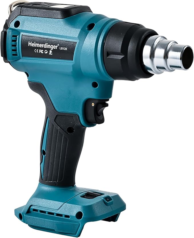Cordless Heat Gun Compatible with Makita 18V Battery, Max 1202°F Heavy Duty Hot Air Gun with Overload Protection,Fast Heating for Crafting, Shrink Tubing,Vinyl Wrap