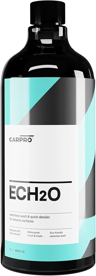 CARPRO ECH2O Waterless Wash, High Gloss Detail Spray, Rinse-Less Wash, and Clay Lubricant Concentrate - 1 Liter (34oz)