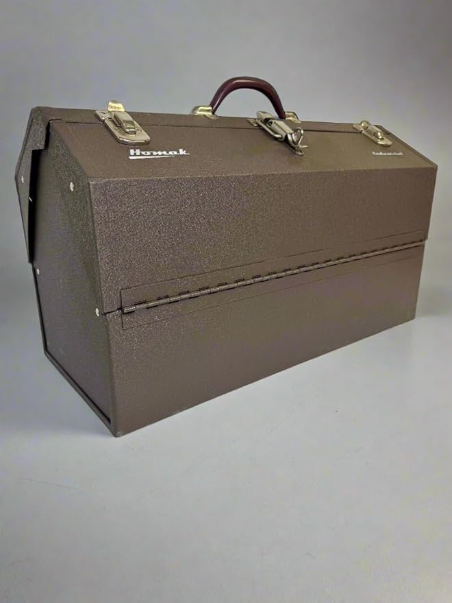 Homak Industrial 22-Inch Cantilever Steel Toolbox, Brown Winkle Powder Coat, BW00210220