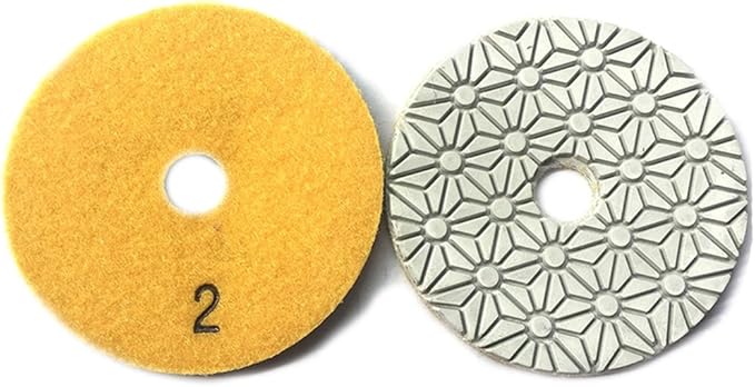 JDK Diamond Wet 3 Steps Polishing Pad 4'' for Concrete Granite Marble Stone 100mm Resin Disc 3pcs/Set