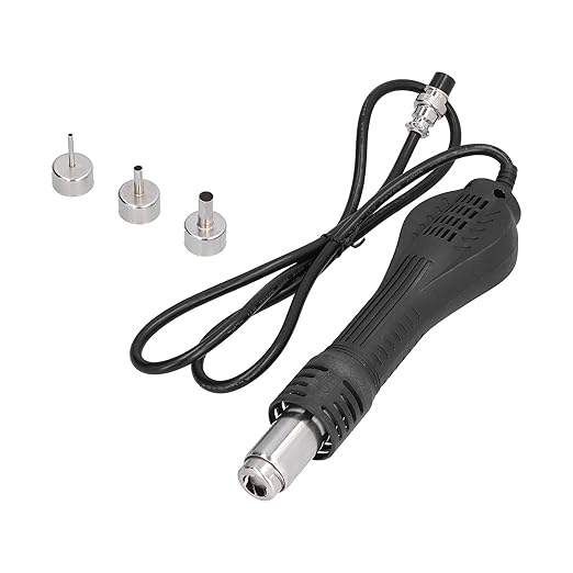 Hot Air Gun Handle, Mini Heat Gun Handle for Soldering Desoldering8-Hole 4-Core Replacement Tool for Professional Welding Repair
