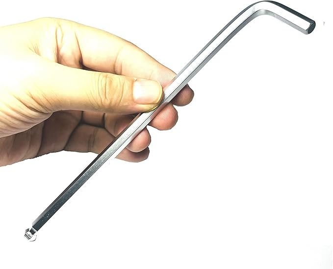 4pcs 1/4 Ball End Allen Wrench Sets,1/4" Hex Key Wrench Set,Allen Key Door Key L Shaped Hex Wrench Set with Long Arm..
