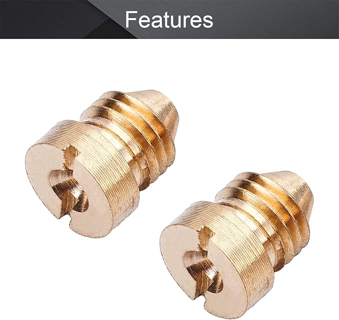 MroMax 1.4 mm Foam Cannon Orifice Nozzle Tips Brass Universal Thread Nozzle Tips 2Pcs