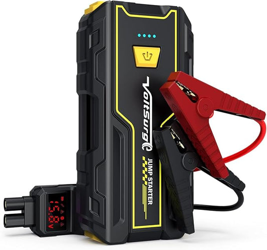Car Jump Starter, 5000A Portable Jump Box for Cars (Engines up to 7.0L Petrol / 5.5L Diesel), 12V Battery Jumper Starter, LED Flashlight with USB Ports