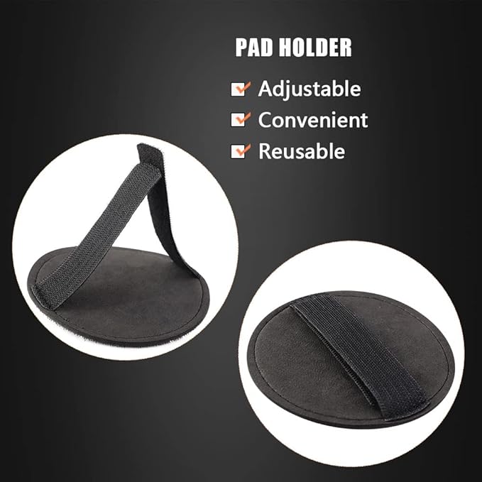 Clay Bar Pad, 5 Inch Mid Grade,1Pc Handle Grip Pad and 1 Pc Clay Bar Applicator, Synthetic for DA Polisher and Rotary Polisher for Car Detailing, Clay Bars Auto Detailing -CHMLP5MA