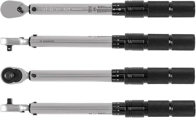 TEKTON 1/4 Inch Drive 90-Tooth Dual-Direction Micrometer Torque Wrench (20-200 in-lb) | TRQ50402