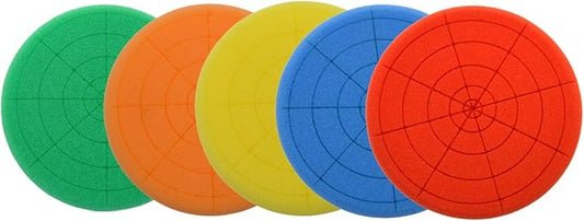 5Pcs 6" Buffing Sponge Pads Kit for Buffer Polisher, Cutting, & Car Polish Pad Premium Hook & Loop Buffing Polishing Pads Kit, Cutting Pads for Car Buffer Polisher Polishing 6inch