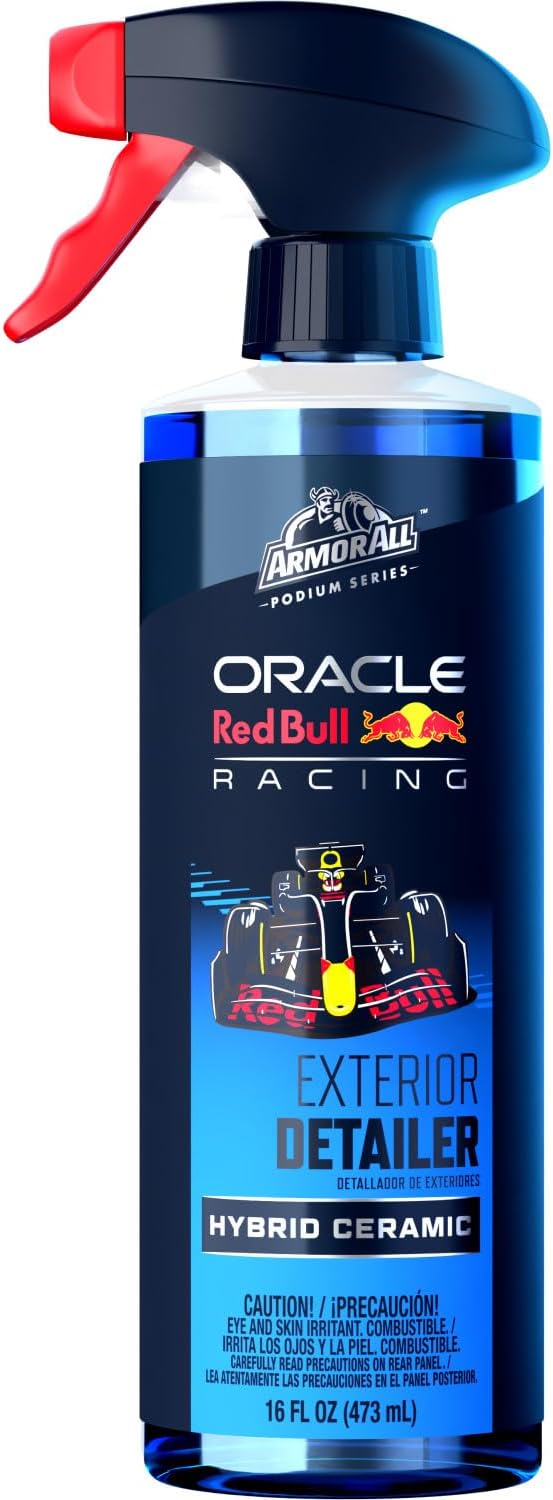 Armor All Podium Series Hybrid Ceramic Exterior Detailer Spray, 16 fl oz, Hydrophobic Car Detailing Spray Developed in Collaboration With Oracle Red Bull Racing