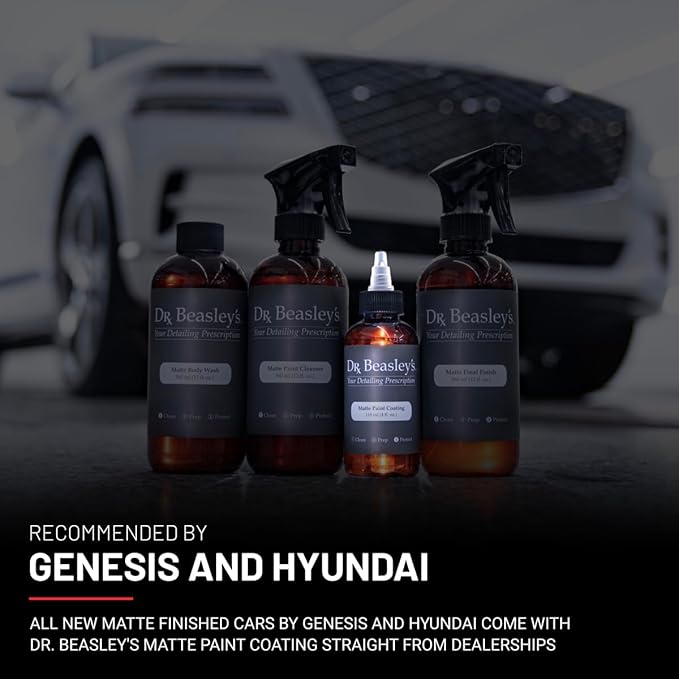 Dr. Beasley's Matte Paint Coating - Ceramic Protects Matte & Satin from Staines, Dirt, Contaminants, UV Year Round. Repels Water to Self Clean. Gives No Gloss Factory New Look, 4 oz